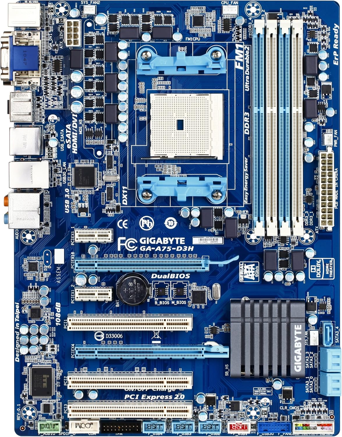 1. 1. материнская плата гигабайт 1155. 0). H d 75.