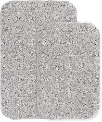 Non Slip Bath Mat 2 Pack Ultra Thick Microfiber 40x60cm 50x80cm