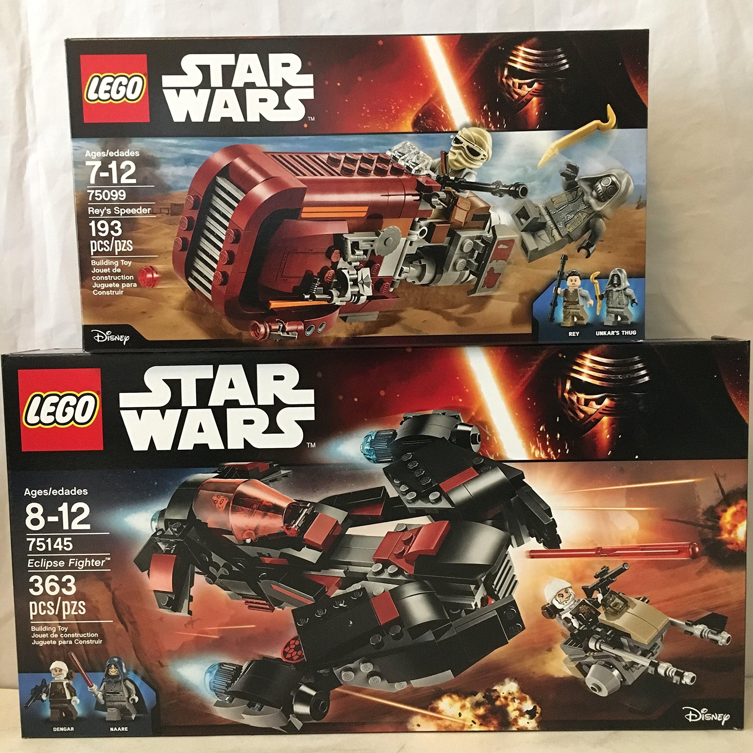 LEGO Star Wars Eclipse Fighter & LEGO Star Wars Rey's Speeder