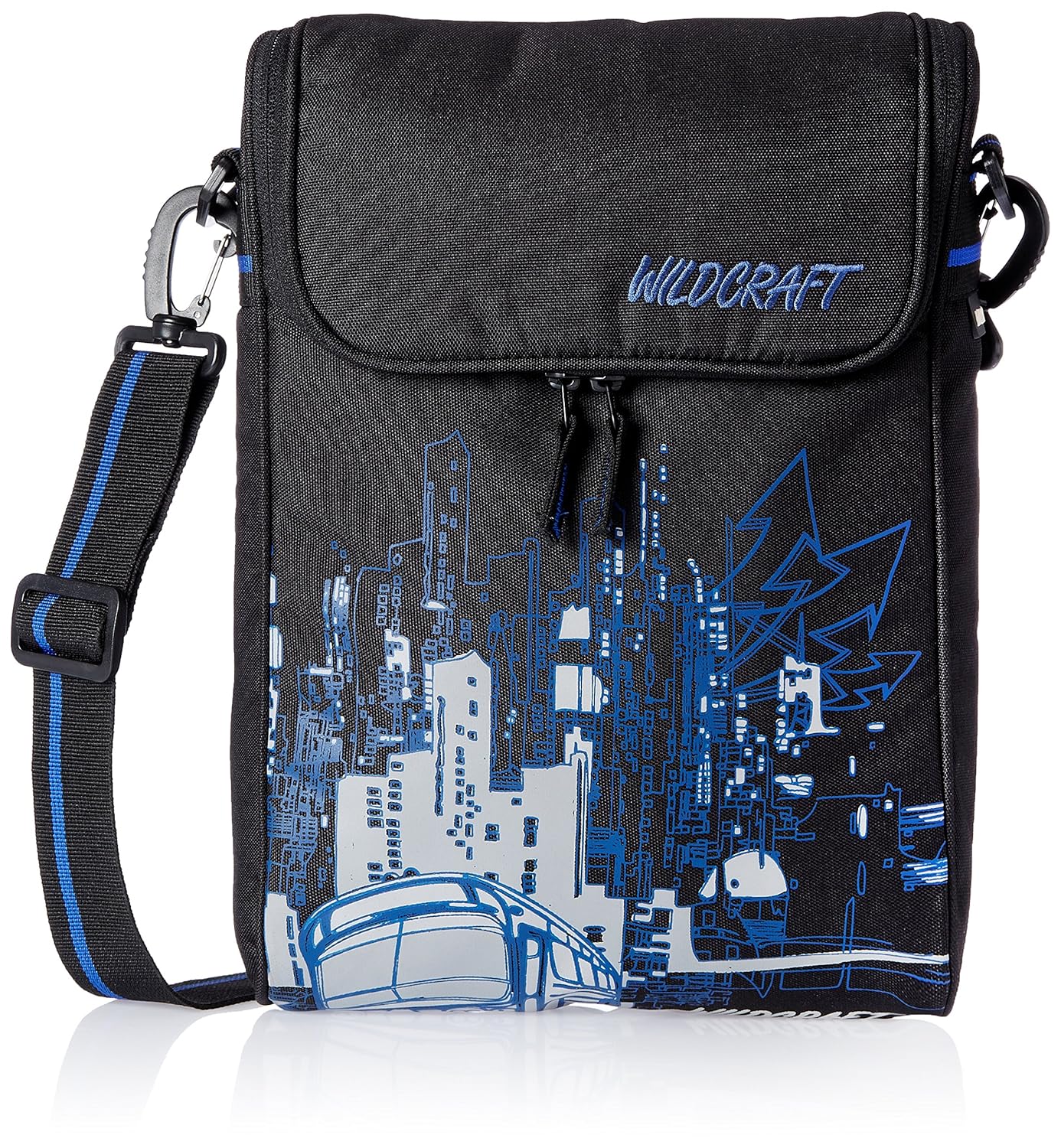 Wildcraft Women's Zero Polyester 5 Ltrs Blue Messenger Bag