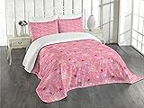 Lunarable Pig Bedspread, Funny Snouts of Pigs with