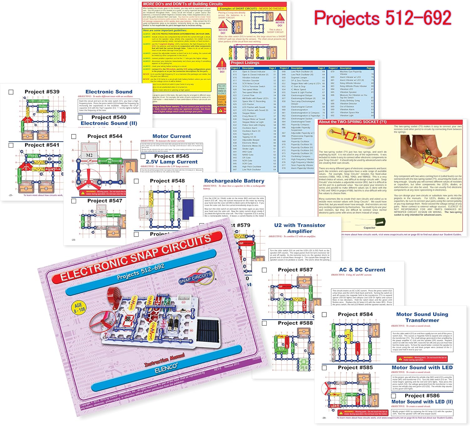 Elenco Snap Circuits Extreme SC-750 Electronics Exploration Kit | Over 750 Projects | Full Color Project Manual | 80+ Snap Circuits Parts | STEM Educational Toy For Kids 8+: Toys & Games
