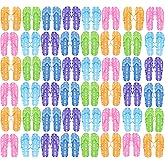 Bulk Flip Flops for Weddings, 48 Pairs, Wedding Reception Guest Slippers, Destination Beach Pool Wholesale Pack