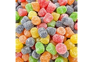 ILIKE! Gum Drops Jelly Candy | 2-Pound Bag | Assorted Fruit Flavors | Christmas Candy for Holiday Buffets & Dessert Decorating | Strawberry, Pineapple, Orange, Lime, and Grape