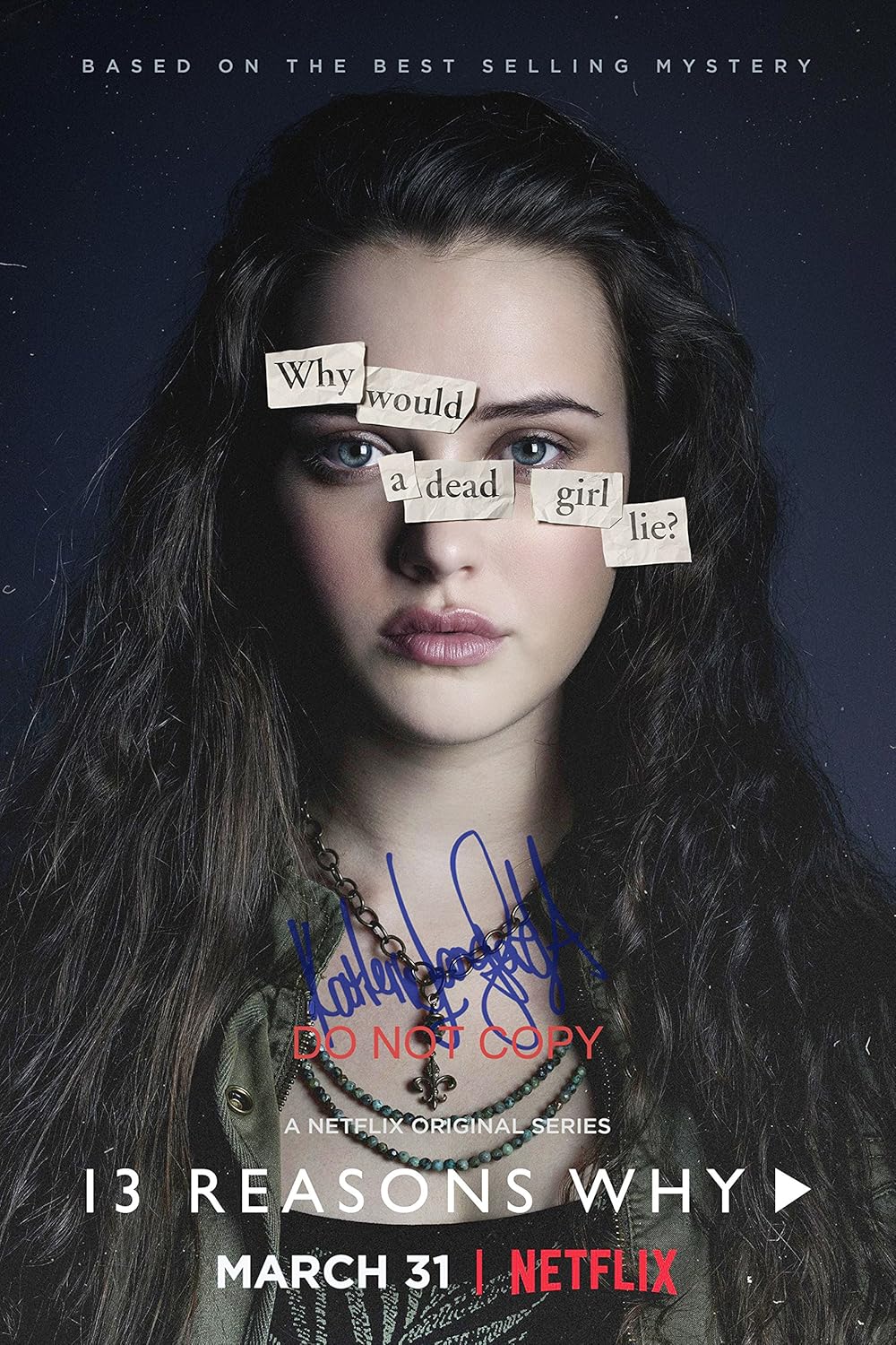 13 Reasons Why Katherine Langford as Hannah Baker 12x18" Reprint ...