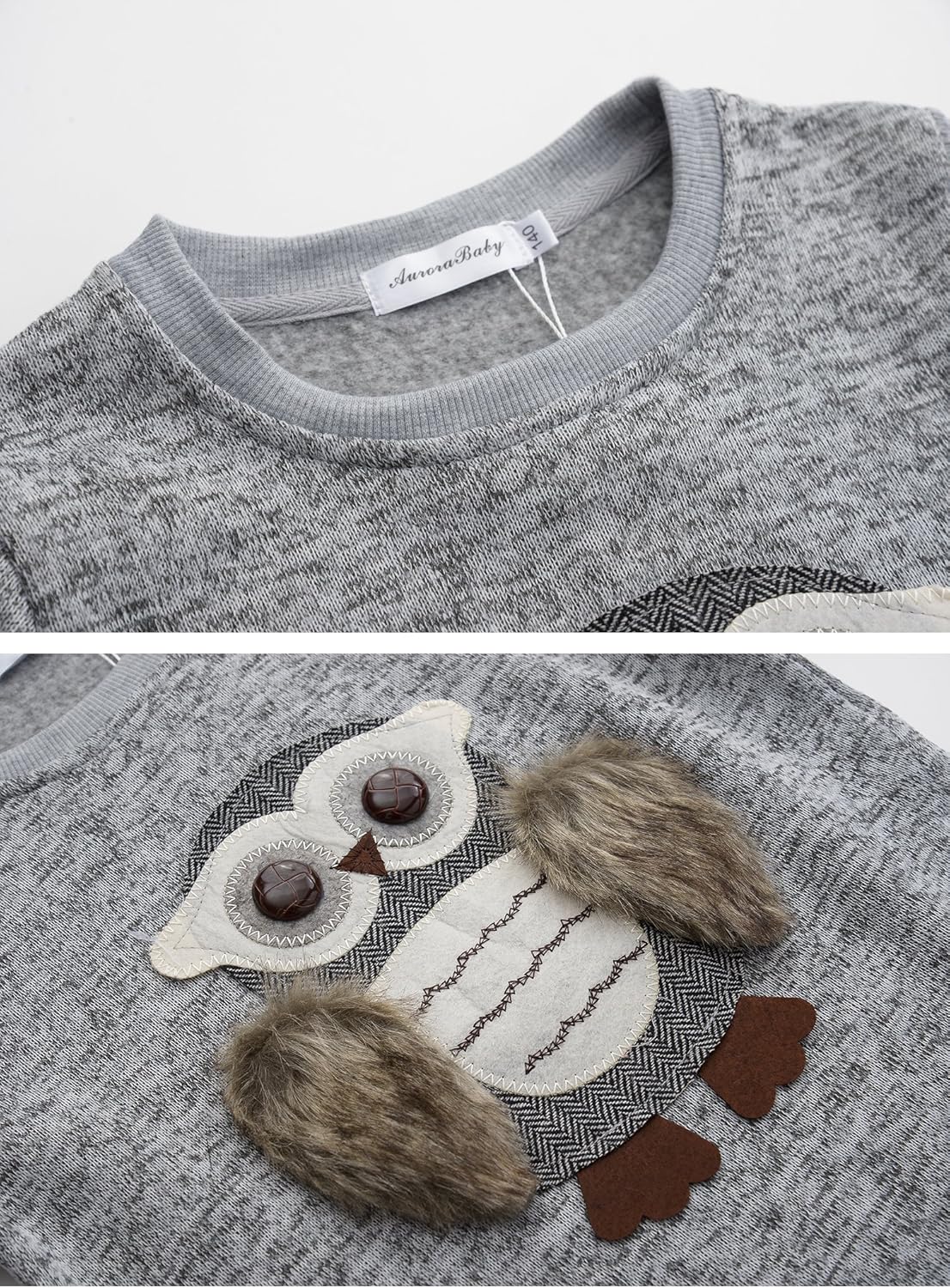 Sweatshirts for Girls Kids Hoodies Hooded Pullover Fuzzy Cute Owl: Clothing