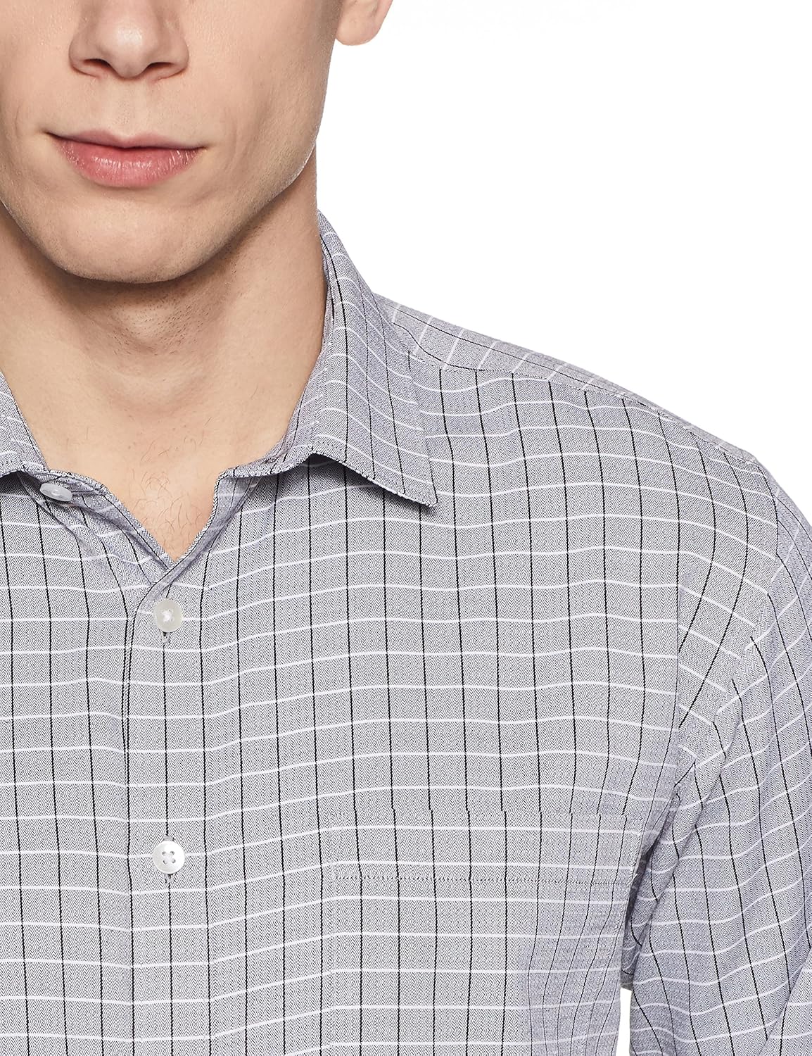 symbol amazon brand men's regular fit formal shirt