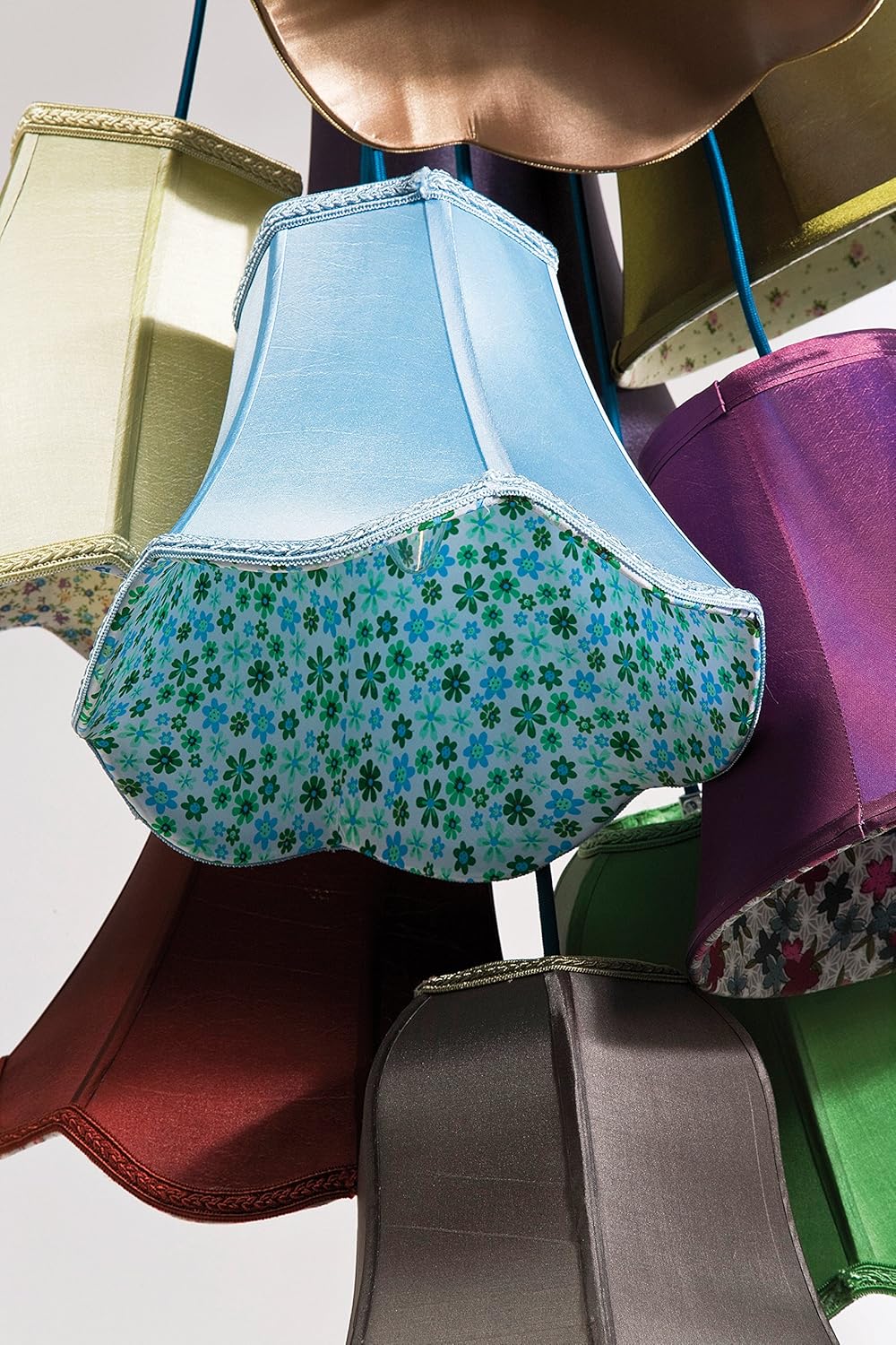 Kare Design Pendant Lamp Saloon Flowers, multicoloured, 110x60x60cm, light bulb not included, 9 lampshades - Image 3