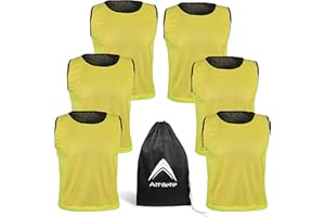 Athllete Mens Basketball 786rev-1 - Reversible Basketball Jersey Set of 6, Youth Practice Jerseys