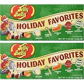 (Set/2) Jelly Belly Christmas Holiday Favorite Flavored Candy Beans Gift Box,8.5 oz