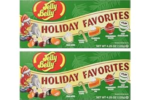 (Set/2) Jelly Belly Christmas Holiday Favorite Flavored Candy Beans Gift Box,8.5 oz