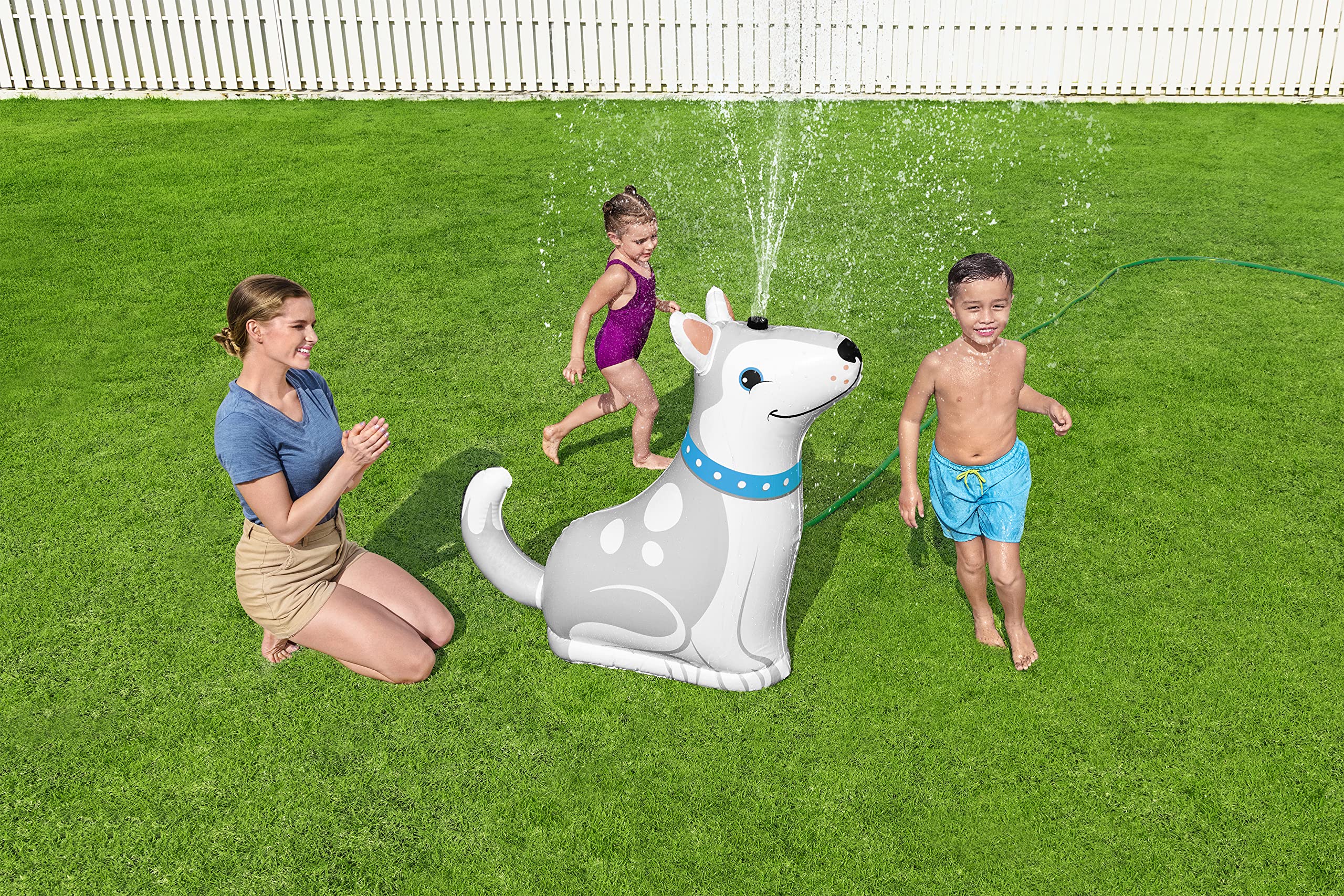 44" x 17" x 39"/1.12m x 44cm x 1.00m Happy Husky Sprinkler 2