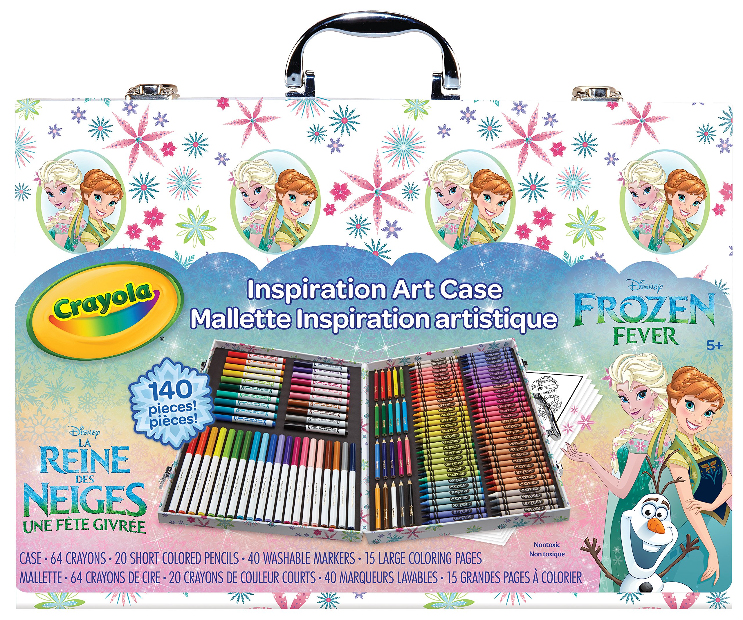 Crayola Frozen Inspiration Art Case, 140 Pieces, Art Set, Gifts for