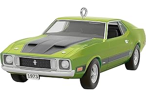 Hallmark Keepsake Christmas Ornament 2023, Classic American Cars 1973 Ford Mustang Mach 1 2023, Metal Ornament, Gifts for Car Collectors