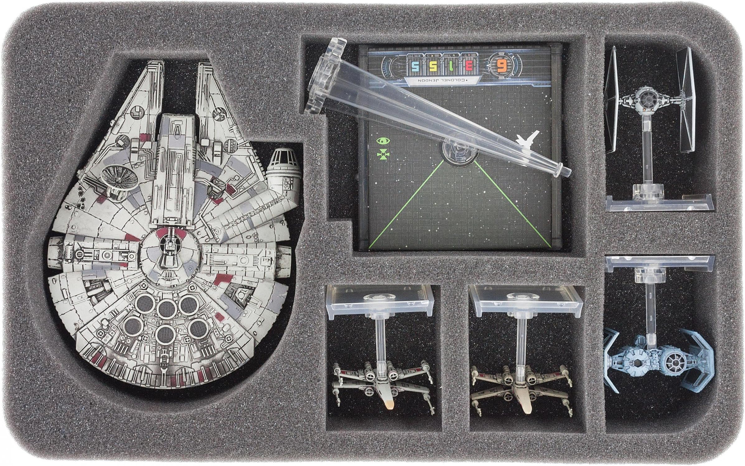 HSBH050BO Foam Tray Compatible with Star Wars X-Wing Millennium Falcon