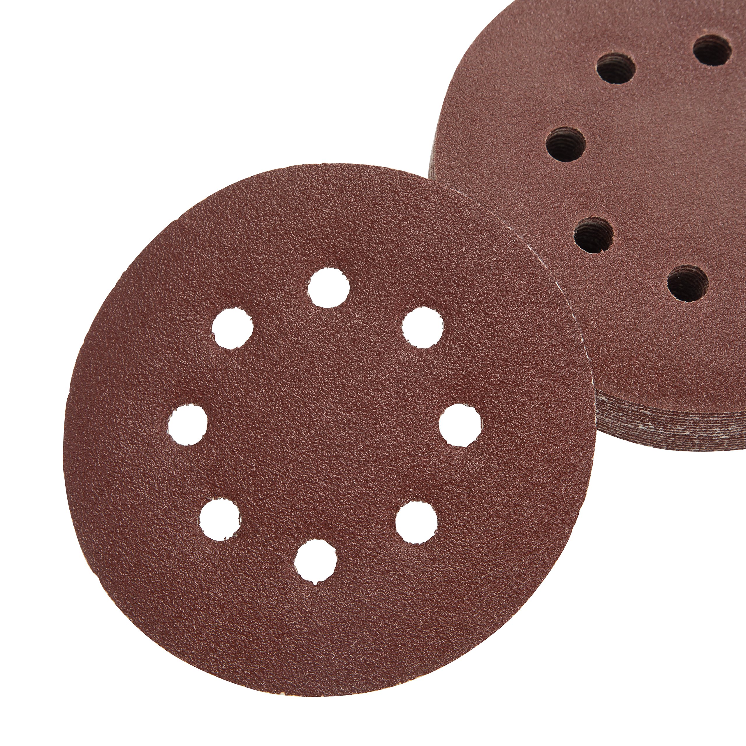 Sanding Discs, 5 Inch Hook and Loop Round Sandpaper Discs, Dustless 8