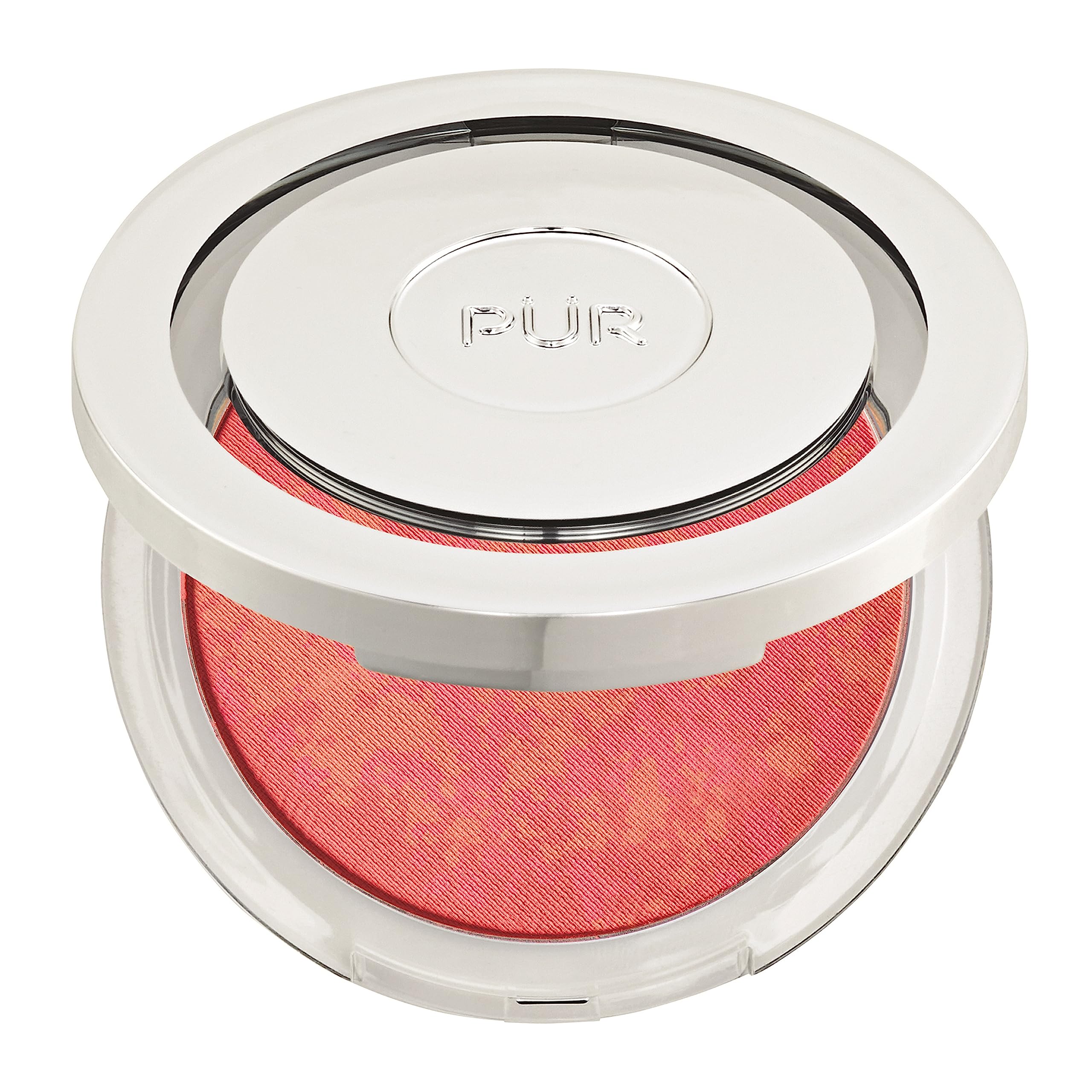 Photo 1 of PÜR MINERALS Blushing Act Skin Perfecting Powder in Pretty in Peach, Satin Matte Finish, Buildable Coverage, Cruelty Free, 0.28 Oz