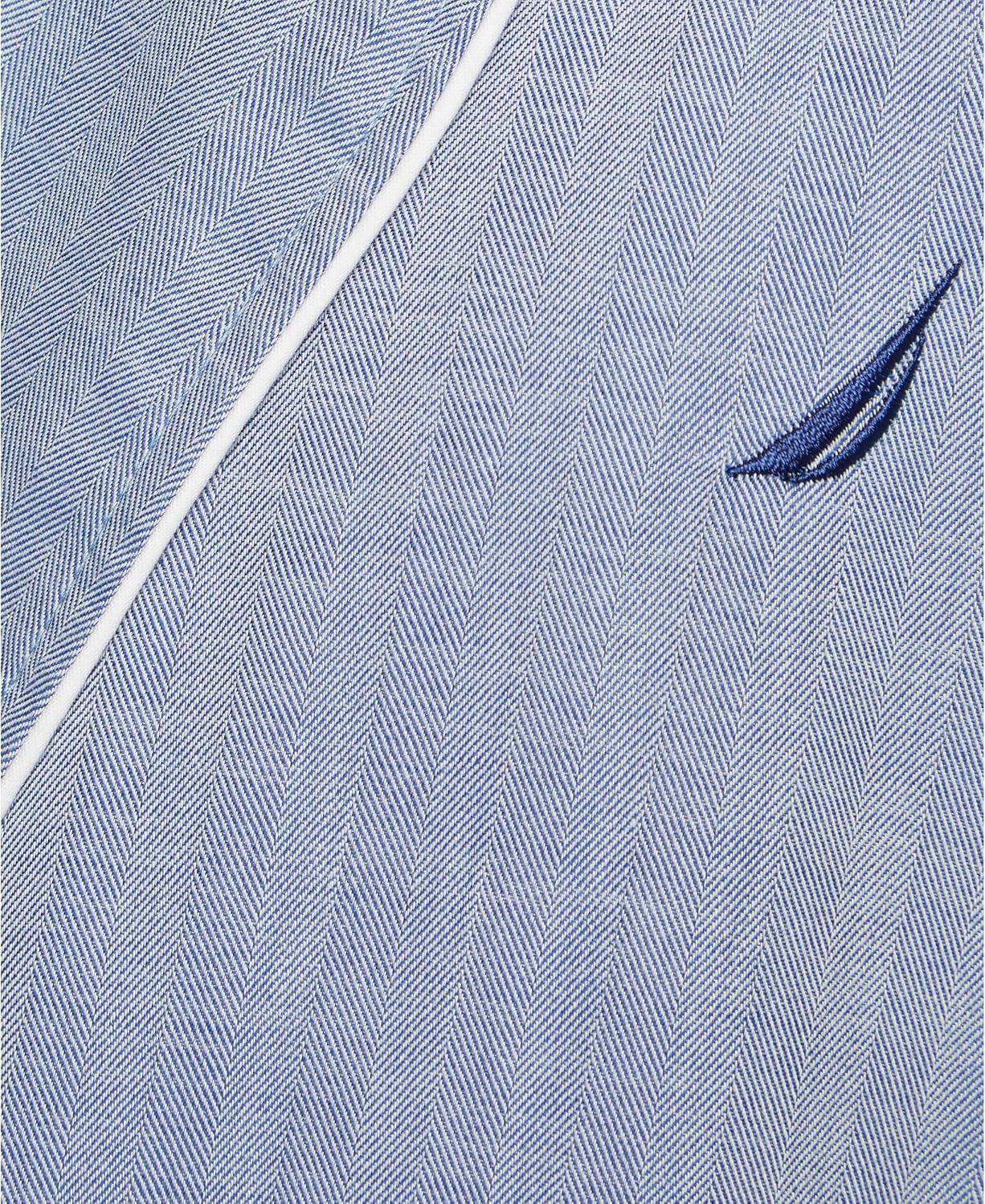 Nautica Men's Long Sleeve Lightweight Cotton Woven Robe at  Men’s Clothing store