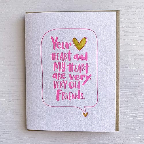handmade greeting card for best friend