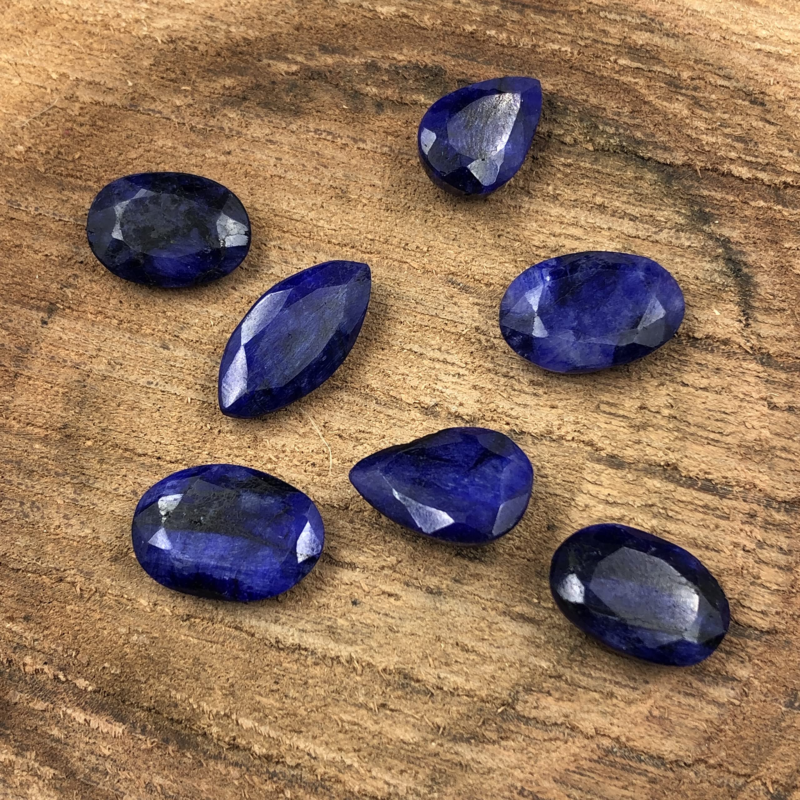 Shnaya Jewels Natural African Blue Sapphire 100.00 Ct Lot of 7 Pcs Mix Shape Gemstones, Blue Sapphire Gemstone Lot For Sale