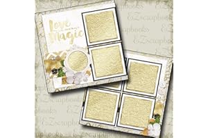 EZSCRAPBOOKS QUICK PAGES Wedding - SIX - Premade Scrapbook Pages - EZ Layout 662