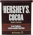 HERSHEY'S Cocoa (Natural Unsweetened, 8-Ounce Cans, Pack of 6)
