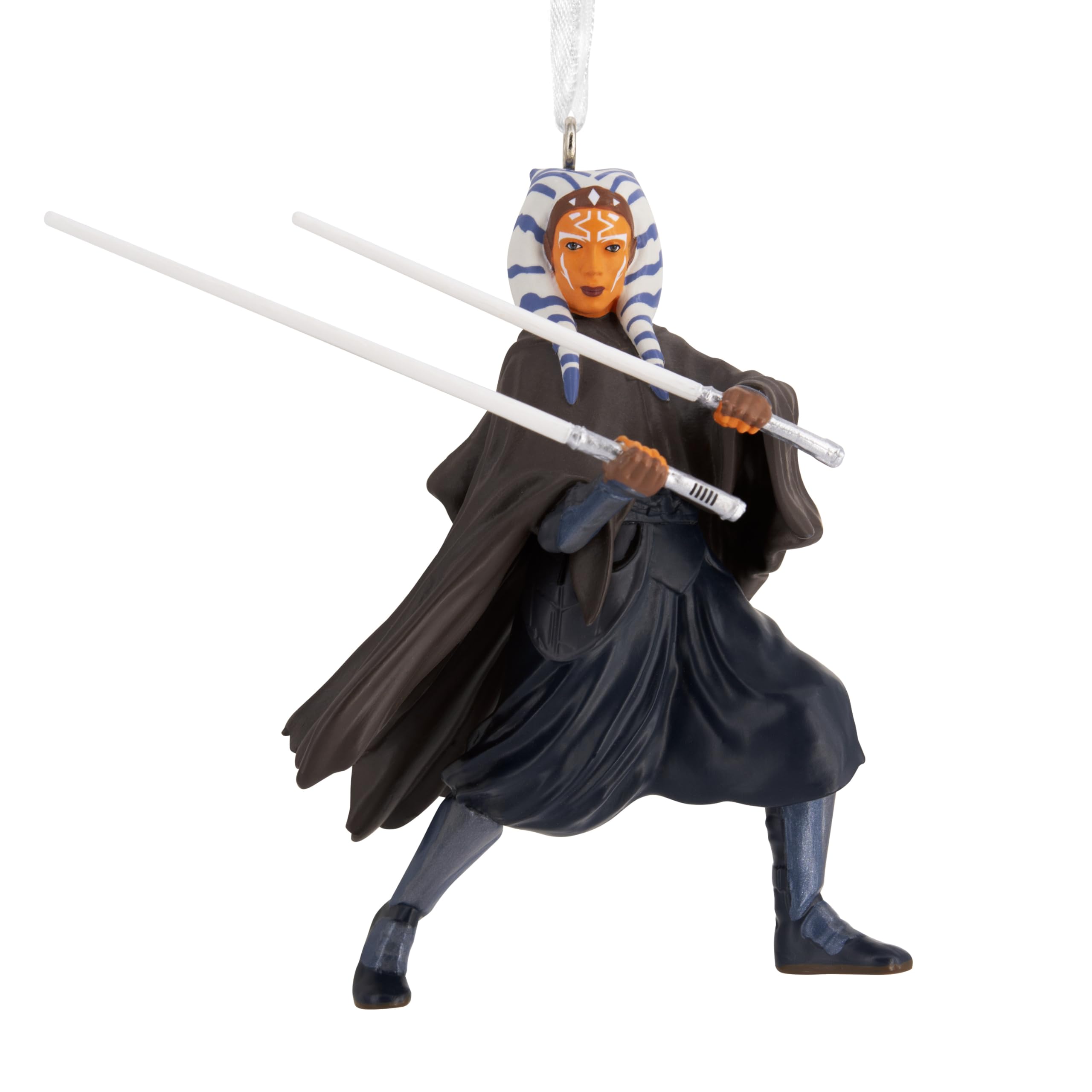 Hallmark Star Wars Ahsoka Hanging Ornament, Resin Tree Decoration, Gifts for Christmas, Red
