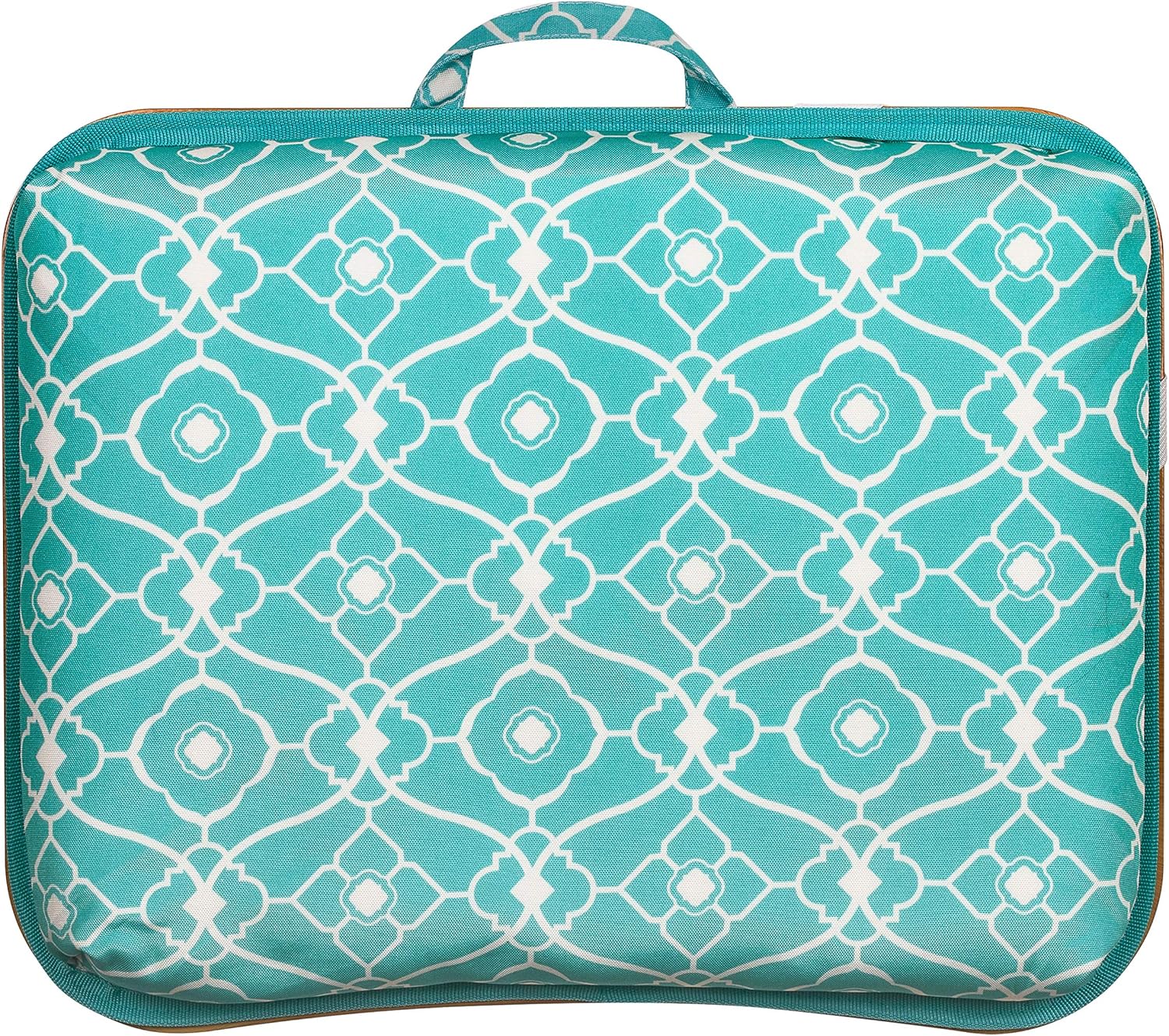 LapGear Designer Lap Desk with Phone Holder and Device Ledge - Aqua Trellis - Fits up to 15.6 Inch Laptops - Style No. 45422, Medium - Fits up to 15.6" Laptops : Office Products