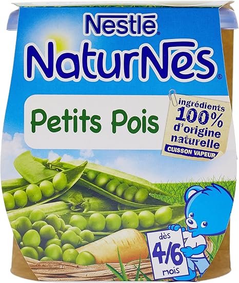 Nestle Bebe Naturnes Petits Pois Puree De Legumes Des 4 6 Mois 2 X 130g Lot De 6 Amazon Fr Epicerie