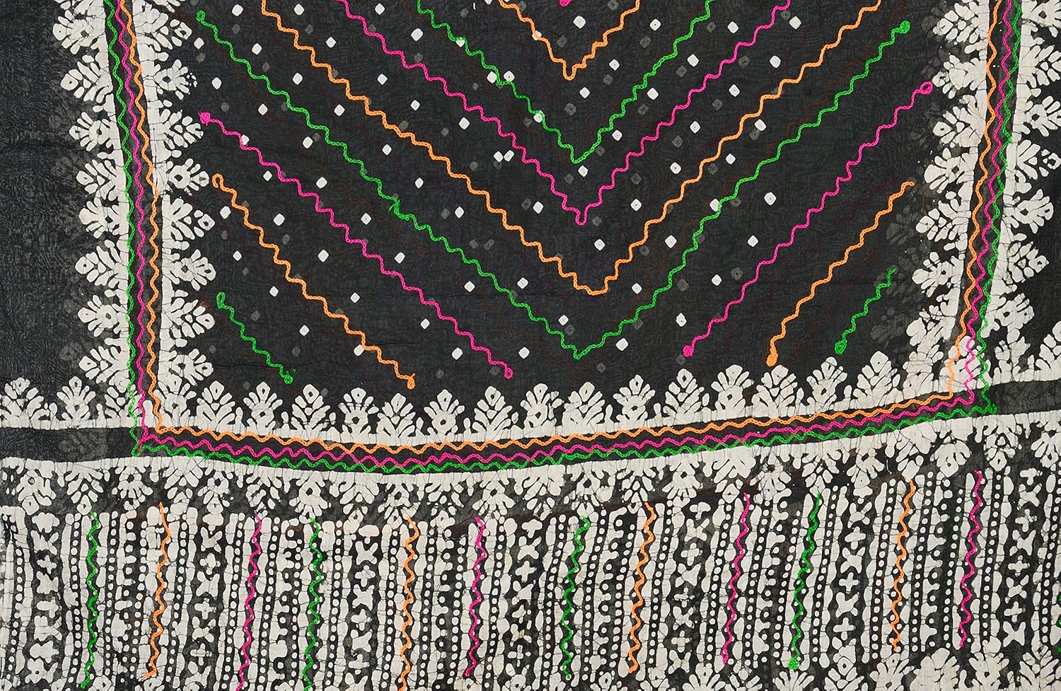 lodestone women's bandhani aariwork dupatta