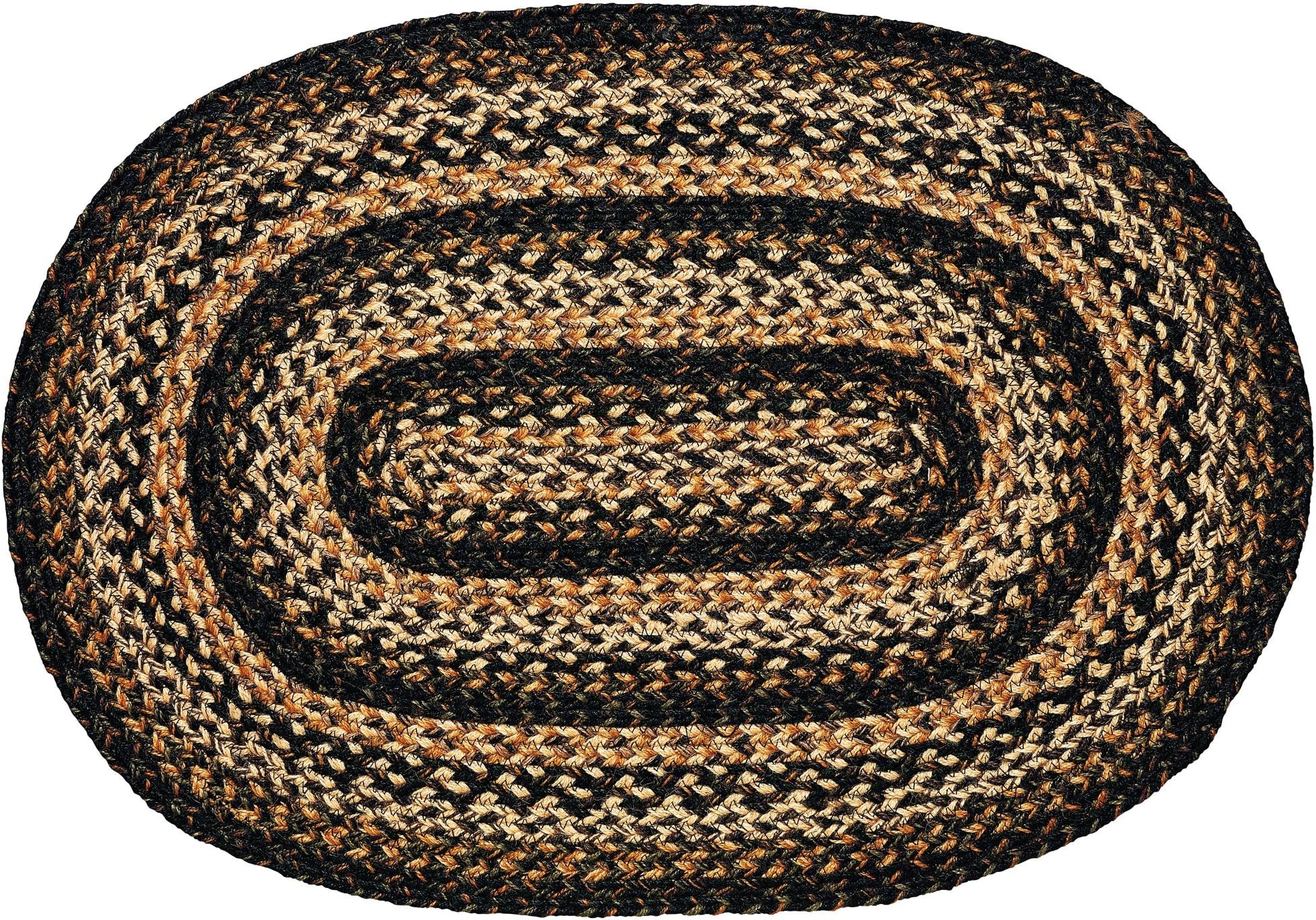 IHF Rugs Black Forest Oval Braided Rug - 3' x 5'