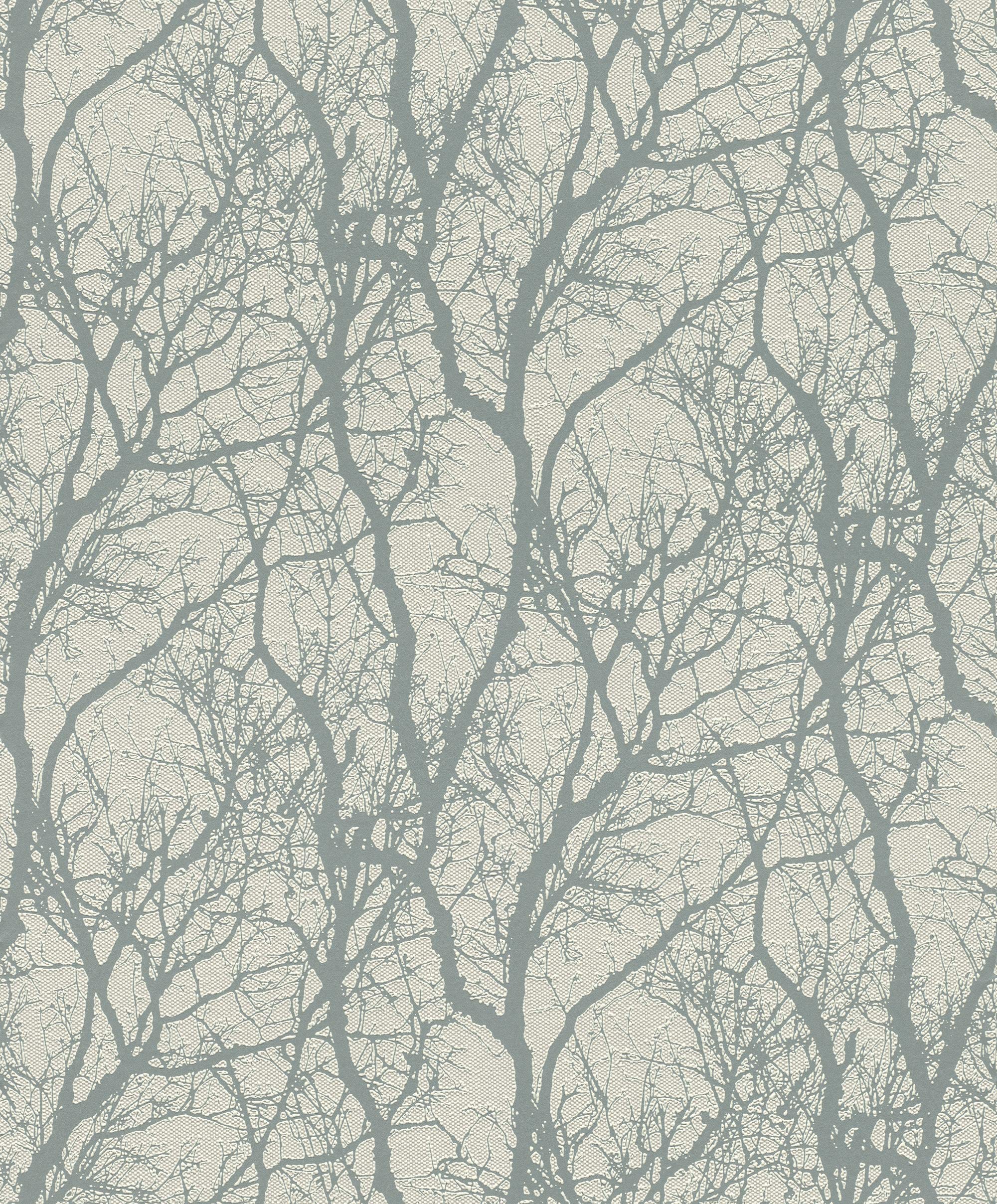 Rasch Tapeten Vliestapete (Floral) Grey 10,05 m x 0,53 m Tapetenwechsel 633269