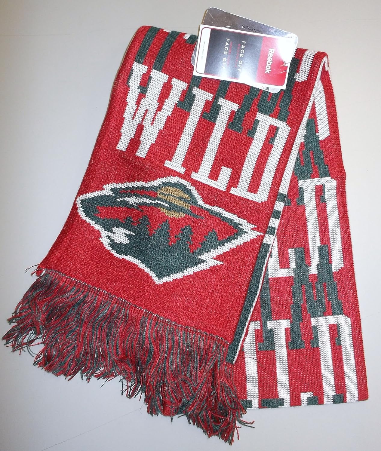 Reebok Minnesota Wild Reversible Knit Scarf SZ105 Sports