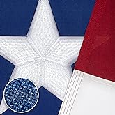 Texas Flag 3x5 Ft TearProof Series for Outside, Longest Lasting, Super Tough Fade Resistant Spun Polyester, High Wind TX Outdoor Flags Embroidered Stars, Sewn Stripes, Brass Grommets