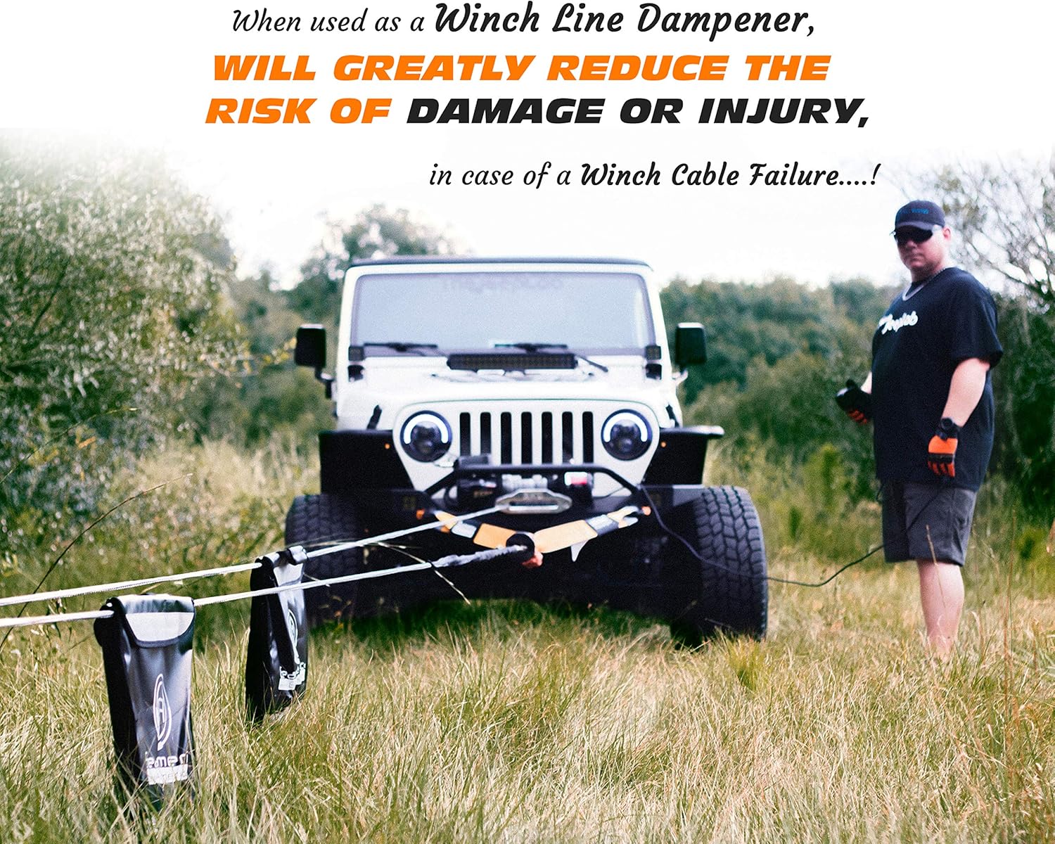 GearAmerica Off-Road Recovery Kit, Orange, Recovery Kit (9 Ton Smart Snatch Block) - Image 3