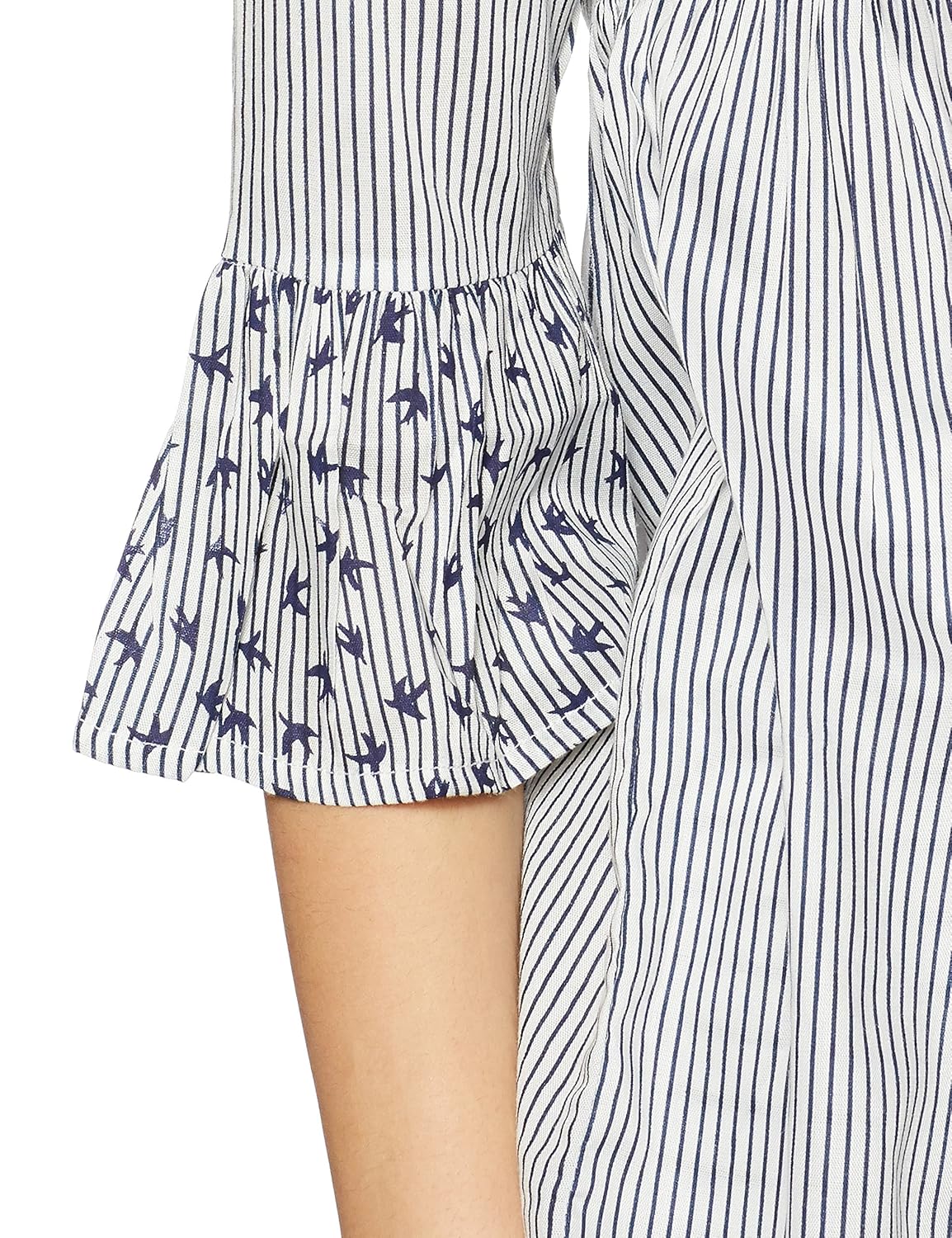 styleville.in women's striped regular fit top