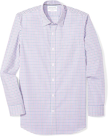 Amazon Essentials Men's Slim-Fit Wrinkle-Resistant Long-Sleeve Dress Shirt