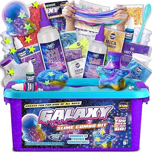 Toy Galaxy Slime Kit for Boys Girls 10-12, FunKidz Ultimate