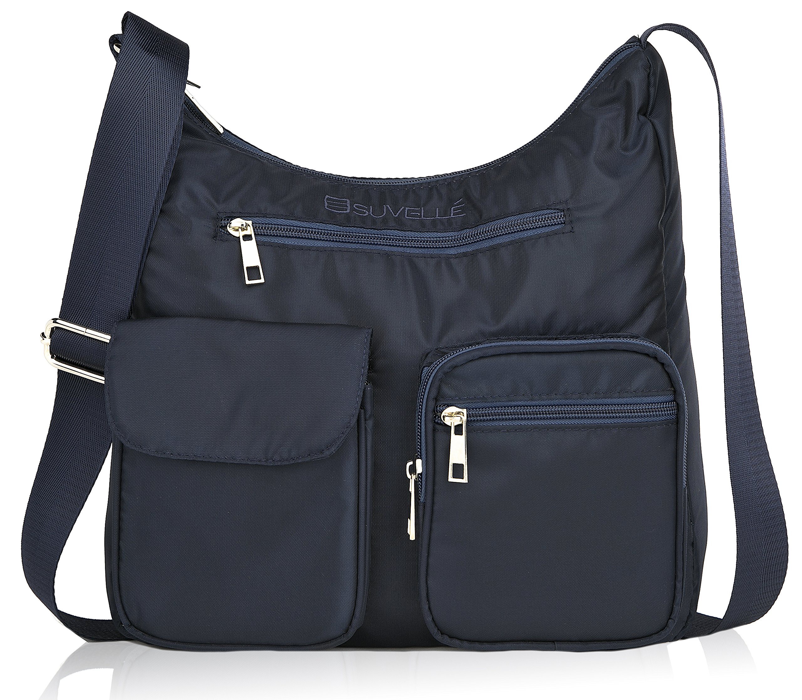 Suvelle Carryall RFID Travel Crossbody Bag, Everyday Shoulder Organizer Purse
