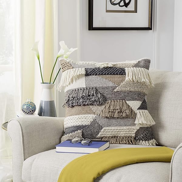 WoodbellmuSafavieh Elliot Knit Grey Throw Light Blanket Natural 毛布