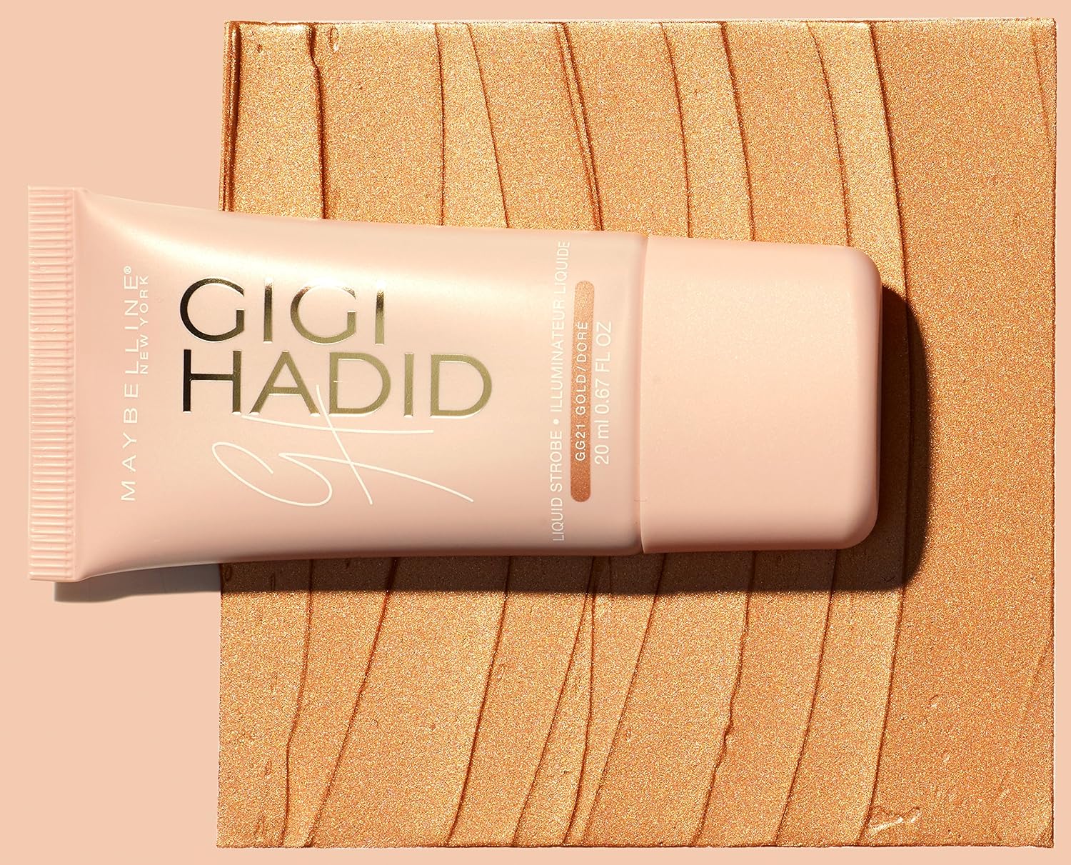 Maybelline New York Gigi Hadid Liquid Strobe Gold 067 Ounce