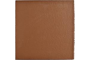 SomerTile FGA6KRDE Carriere Edge Quarry Floor & Wall Tile, 5.875" x 5.875", Red