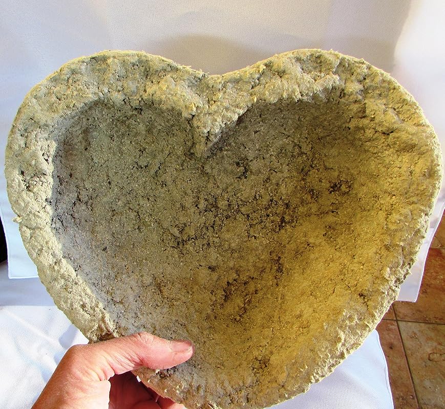 Heart Shaped Planter Pot Made of 50 Recycled Paper Handmade
