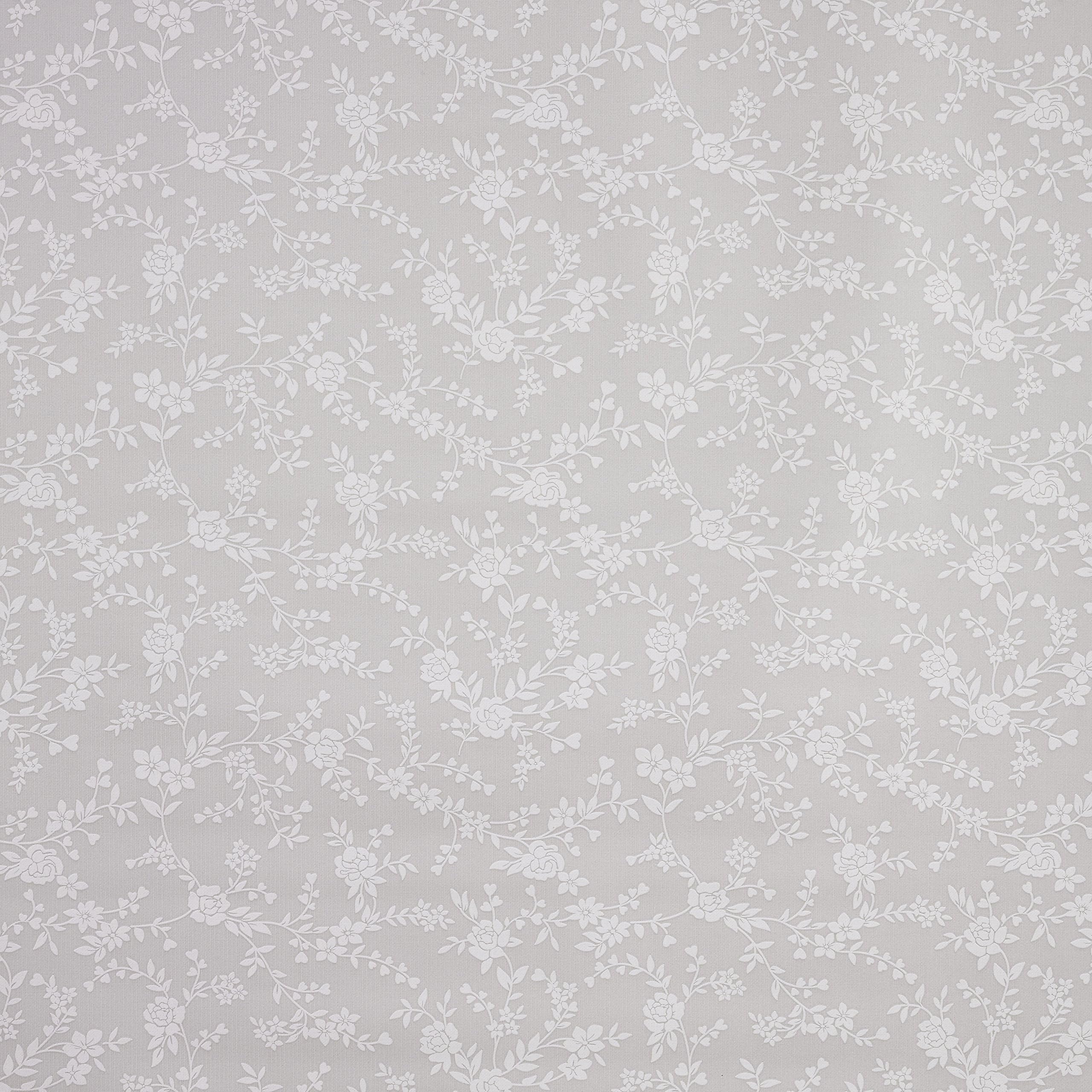 Wipe Clean Tablecloth PVC Vinyl Taupe Floral Trailing Leaf Tablecloth 140cm x 110cm (55" x 43") Long