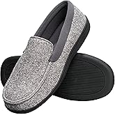 Hanes Men's ComfortSoft Memory Foam Knit Venetian Moccasin Indoor/Outdoor Slipper
