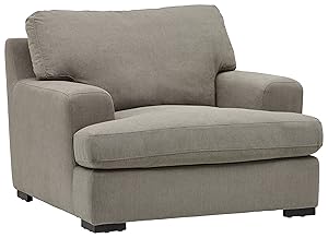 Stone & Beam Lauren Down Filled, Overstuffed Chair, 46"W, Slate