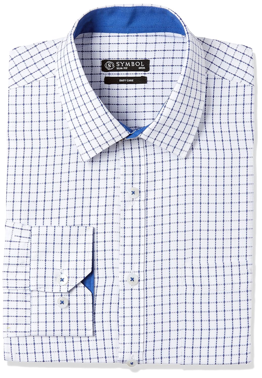 symbol amazon brand men's slim fit formal shirt