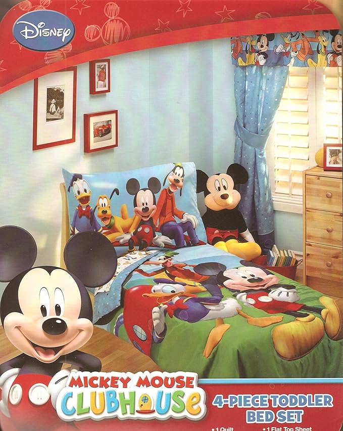 mickey mouse toddler bed set