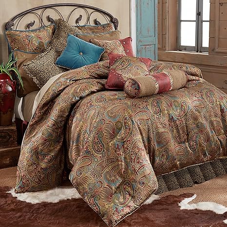 Buy Hiend Accents San Angelo Western Comforter Set With Leopard