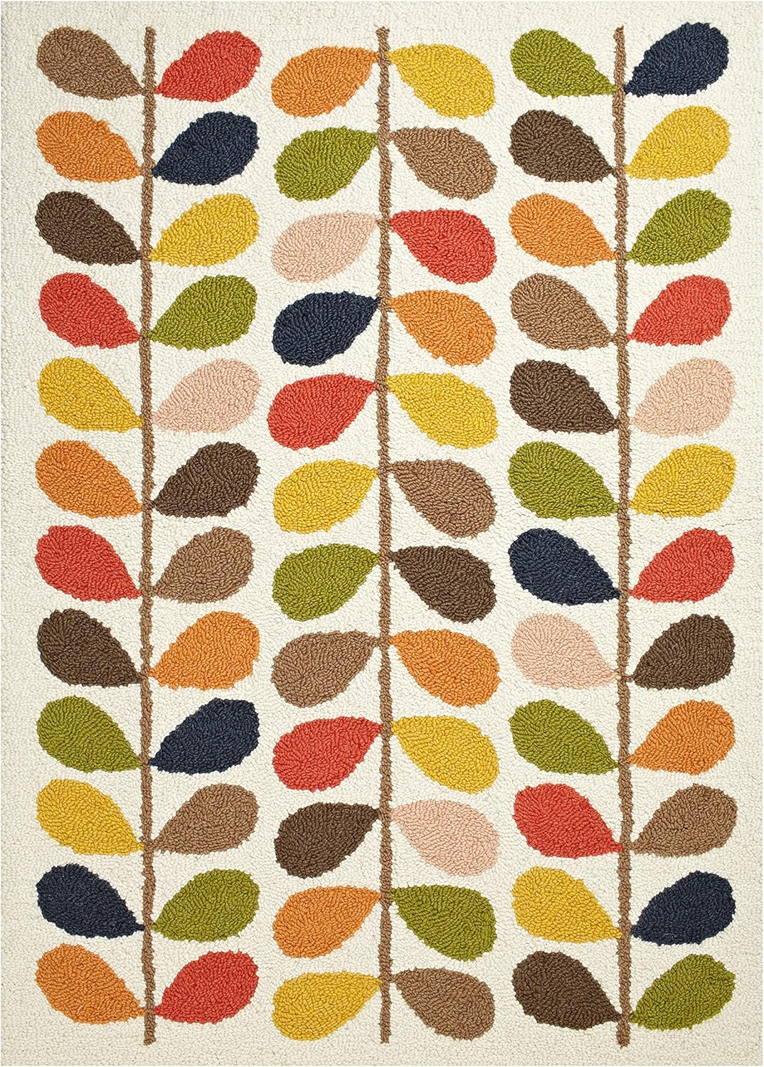 Surya Orla Kiely Okr5000 Machine Made Casual Area Rug 5 Feet 7 Inch By 7 Feet 11 Inch Beige Lime Rust Amazon Co Uk Kitchen Home